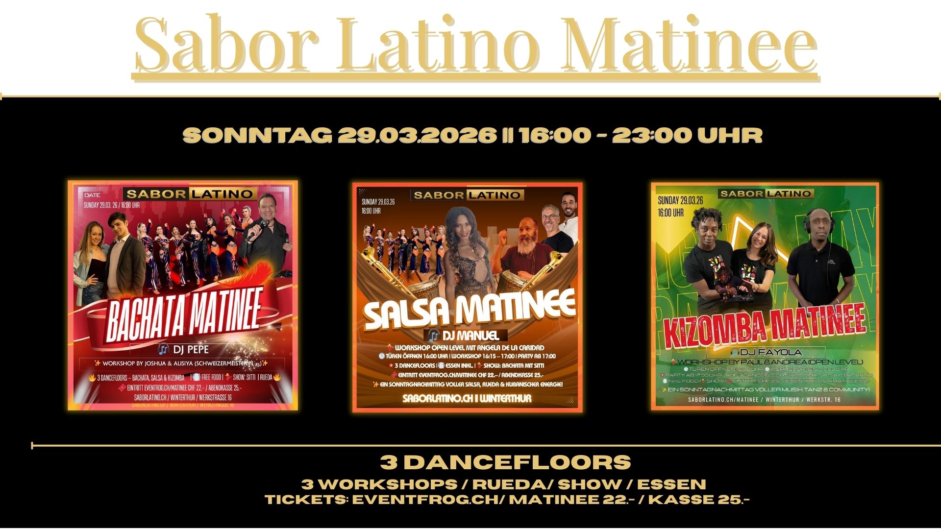 Sabor Latino Matinee 3 Floors - 4 Workshops - Show - Essen
