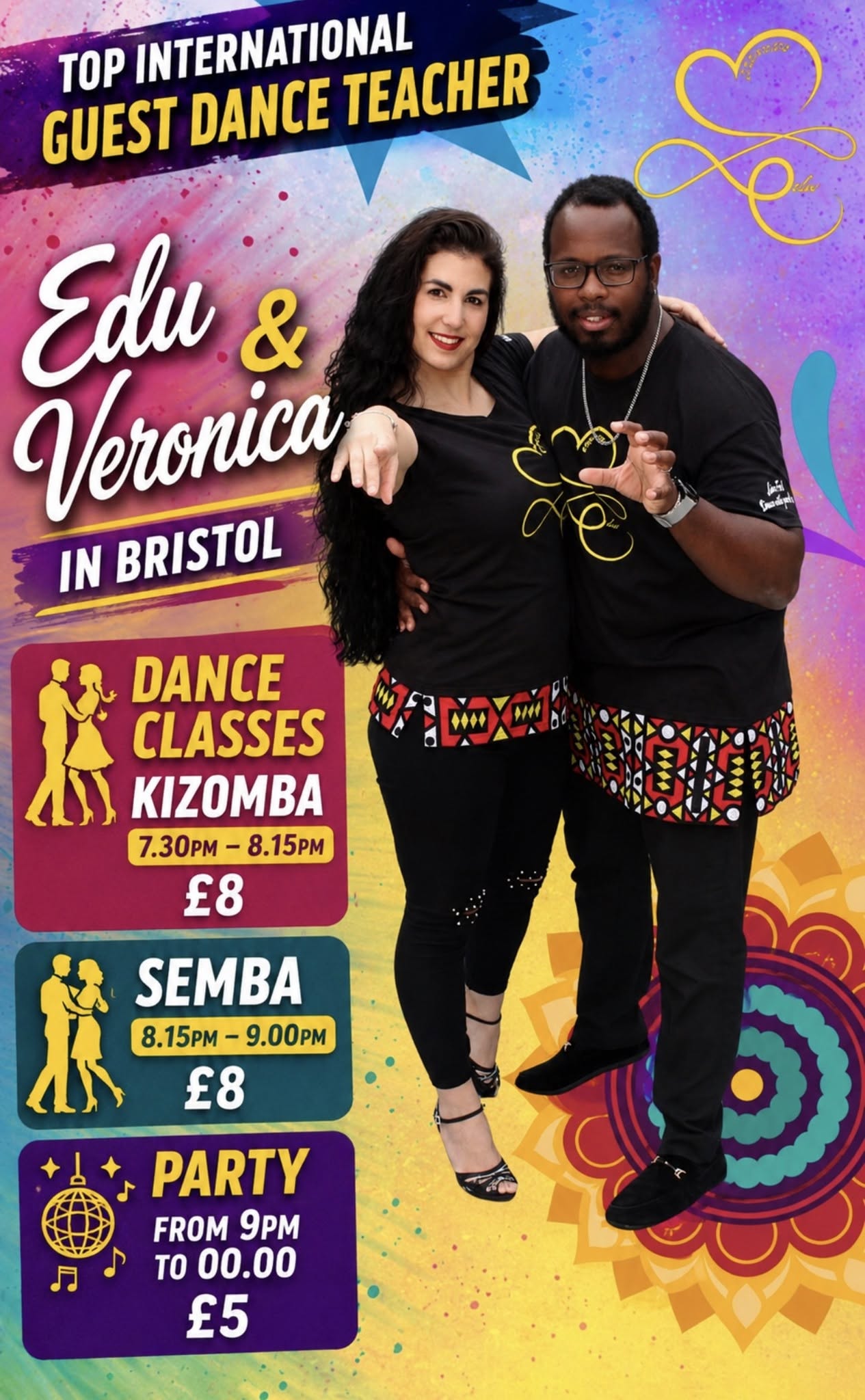 Thu 23rd July Learn to dance in Bristol kizomba & semba
