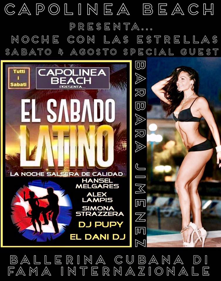 Barbara Jimenez al Capolinea Beach "Noche con Las Estrellas"