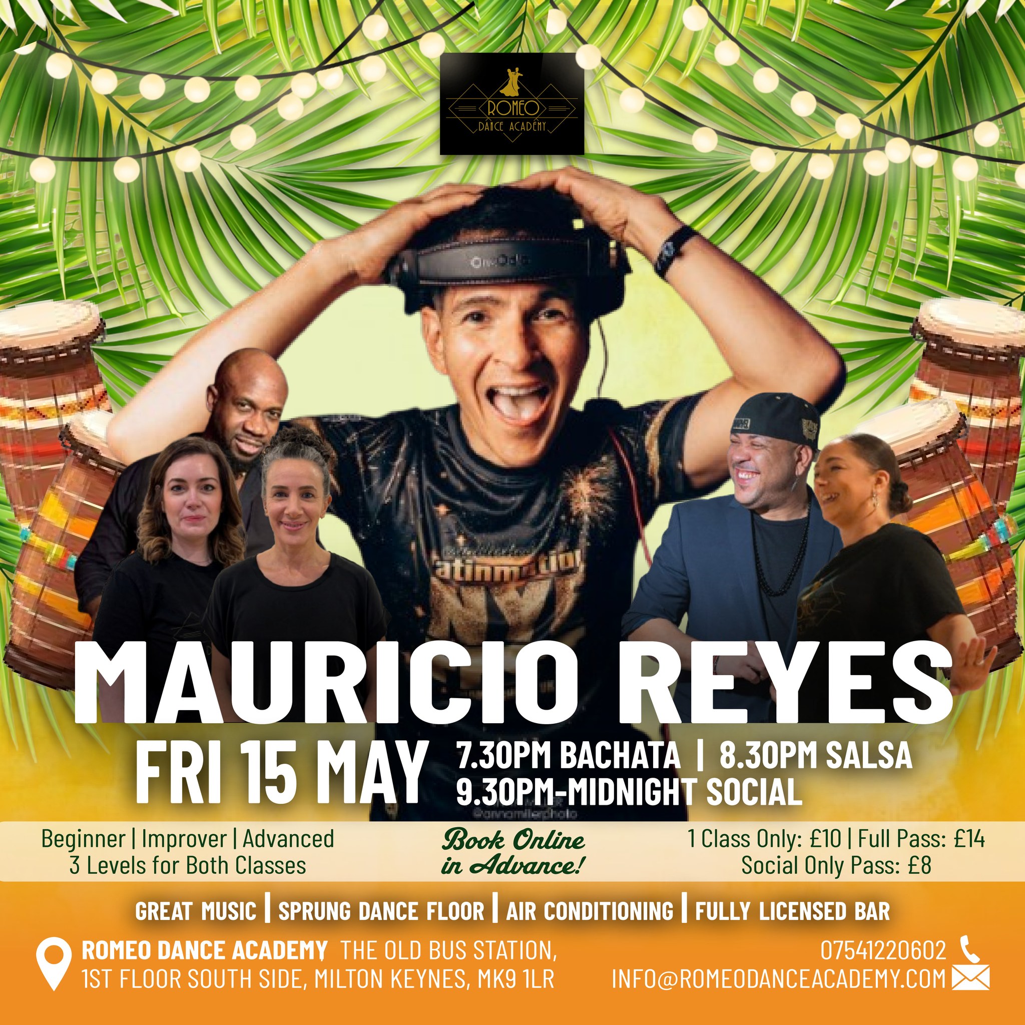 Salsa & Bachata with Mauricio Reyes! ๐