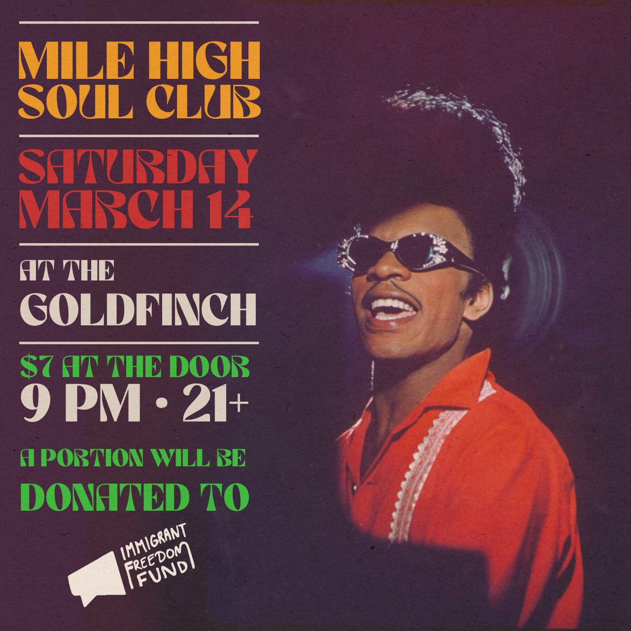 MILE HIGH SOUL CLUB! 60’s Soul & Funk Dance Party