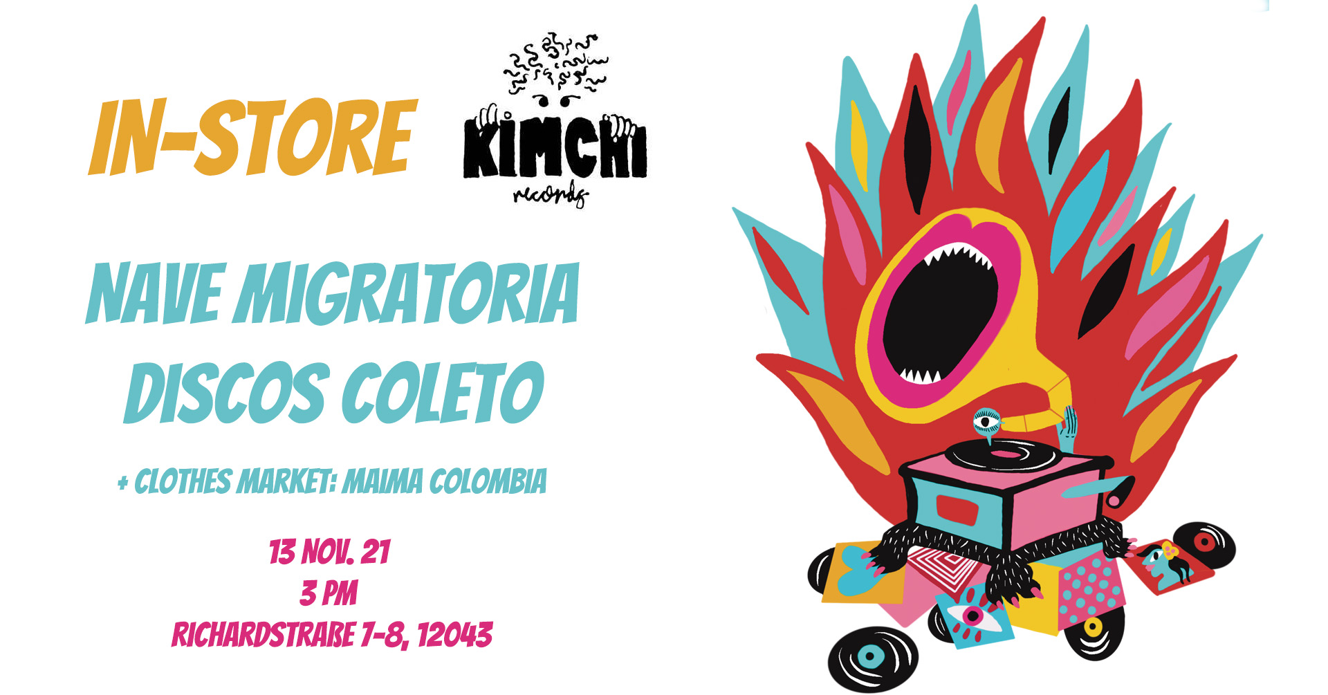 In Store w Nave Migratoria & Discos Coleto