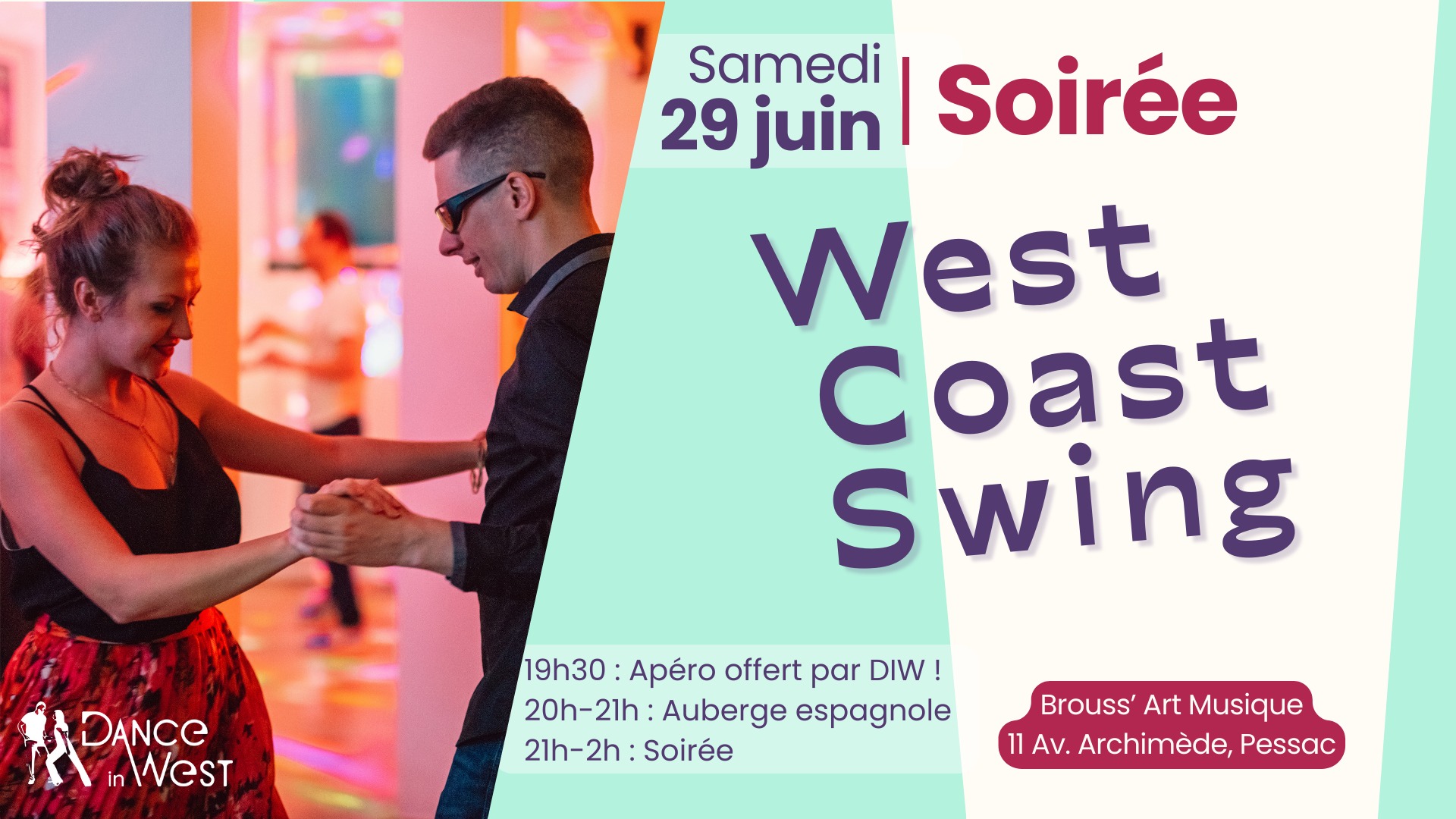 Soirée 100% West Coast Swing - Pessac