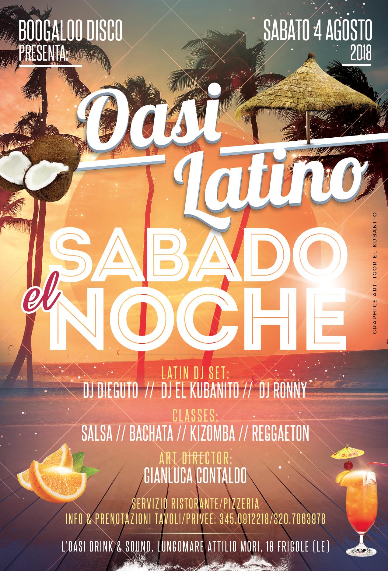 El Sabado Oasi Latino 4 Agosto 2018