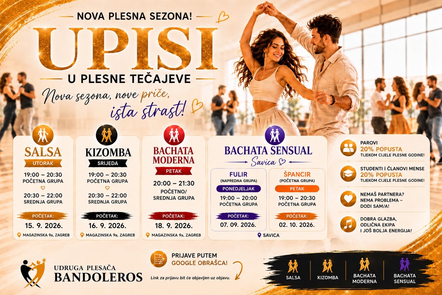 Nova plesna sezona - Upisi