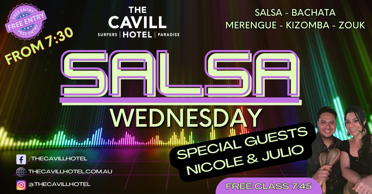 Salsa Wednesday SPECIAL NIGHT @ The Cavill Hotel