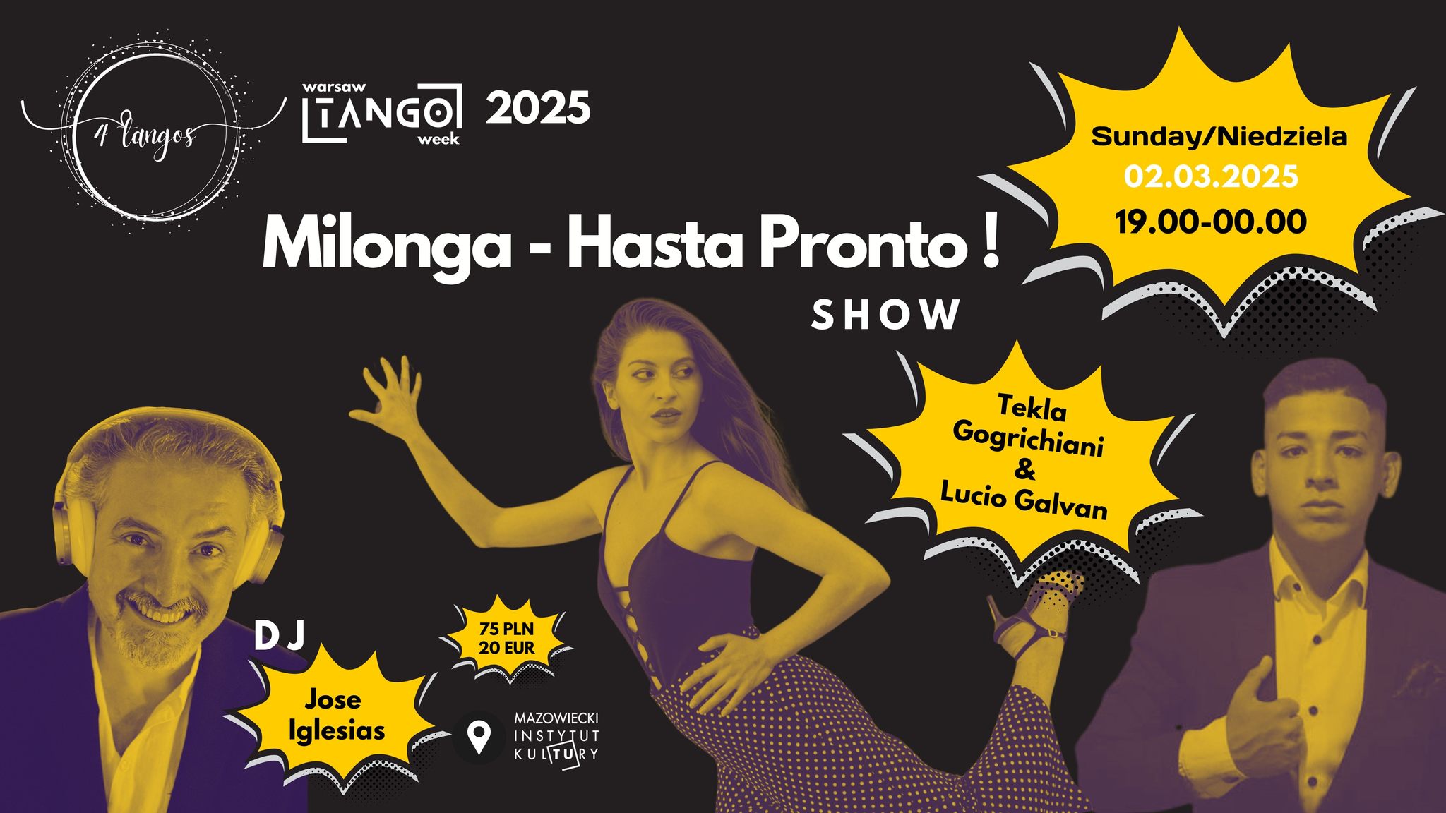 🌟🔥 MILONGA - HASTA PRONTO! - Warsaw Tango Week vol.2 with Horacio Godoy & Maricel Giacomini 🔥🌟