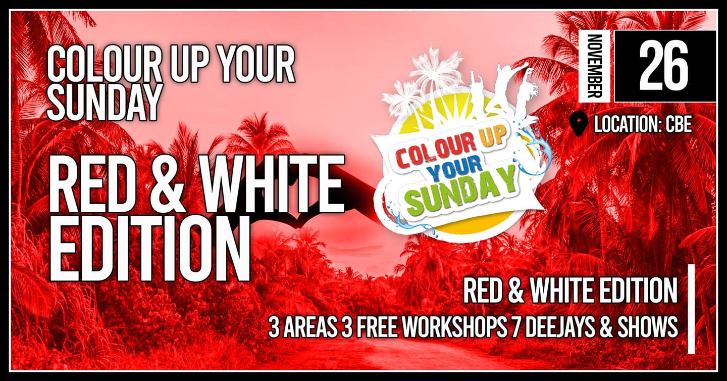 Colour Up Your Sunday - Red & White Edition