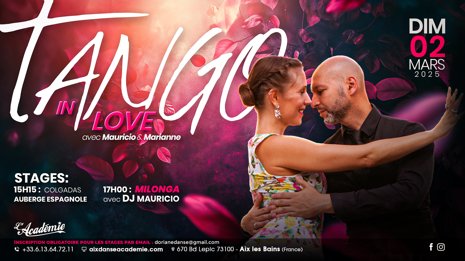 Tango in Love à l'Académie avec Mauricio et Marianne