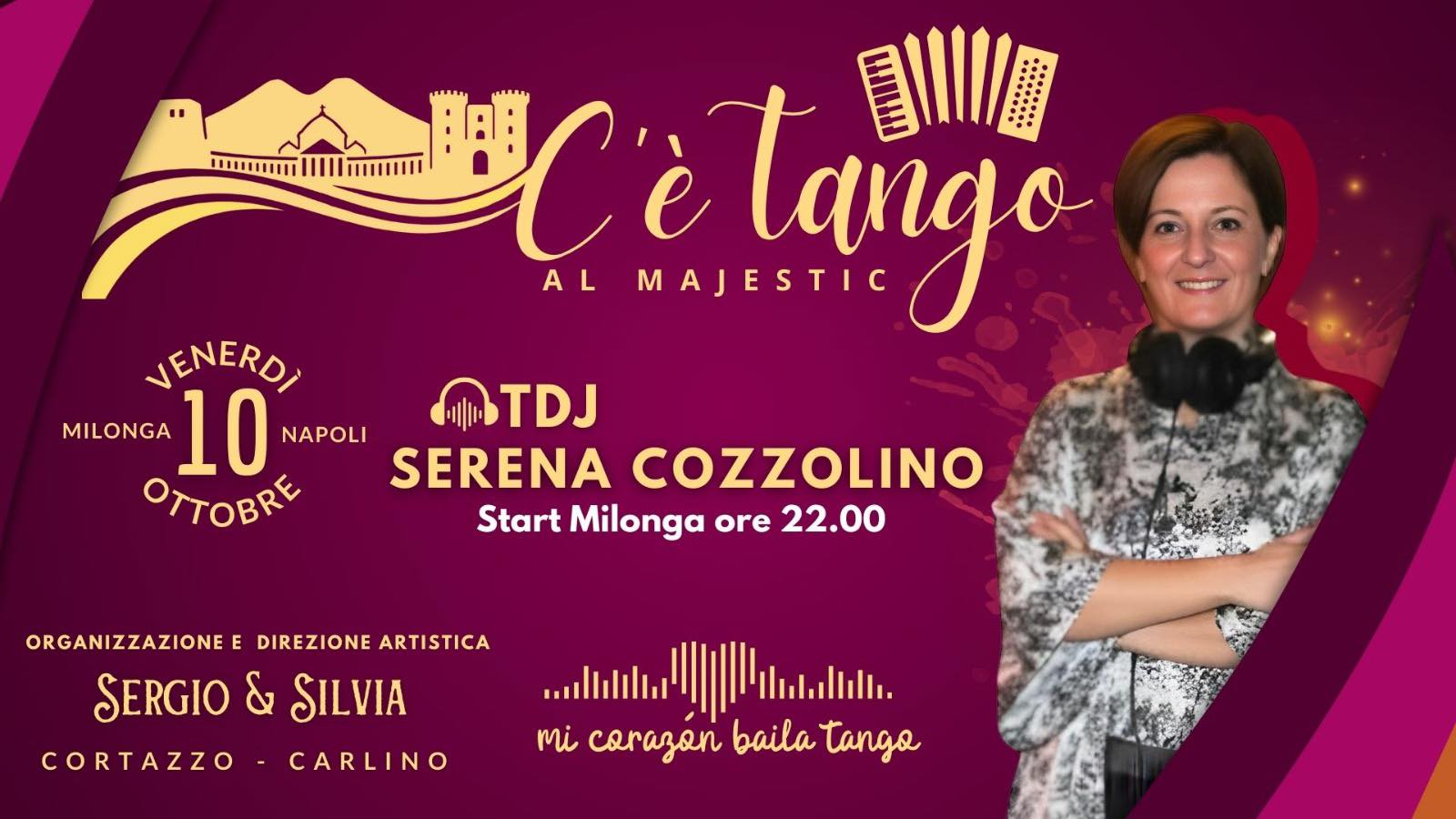 C’è Tango al majestic Venerdì 10 ottobre