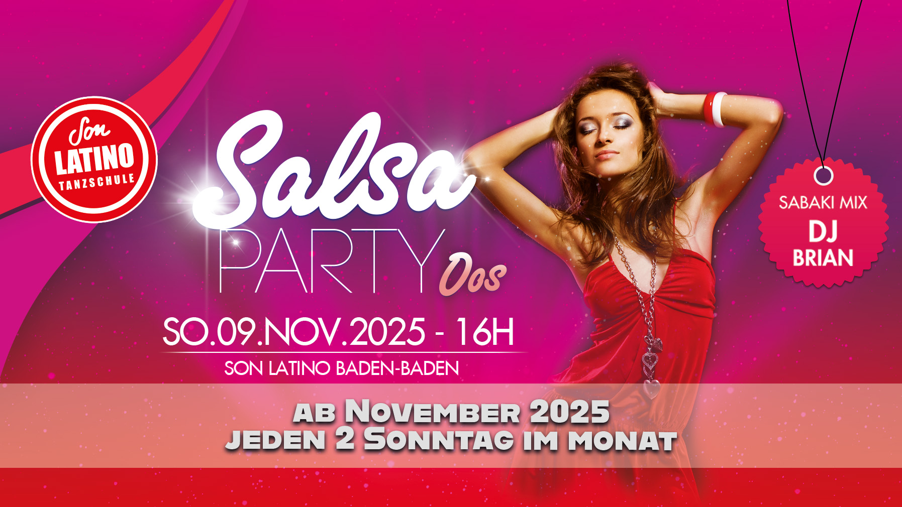 Salsa Oos ❃ So.09.NOV.2025 ❃ Die Salsa Party in Baden-Baden