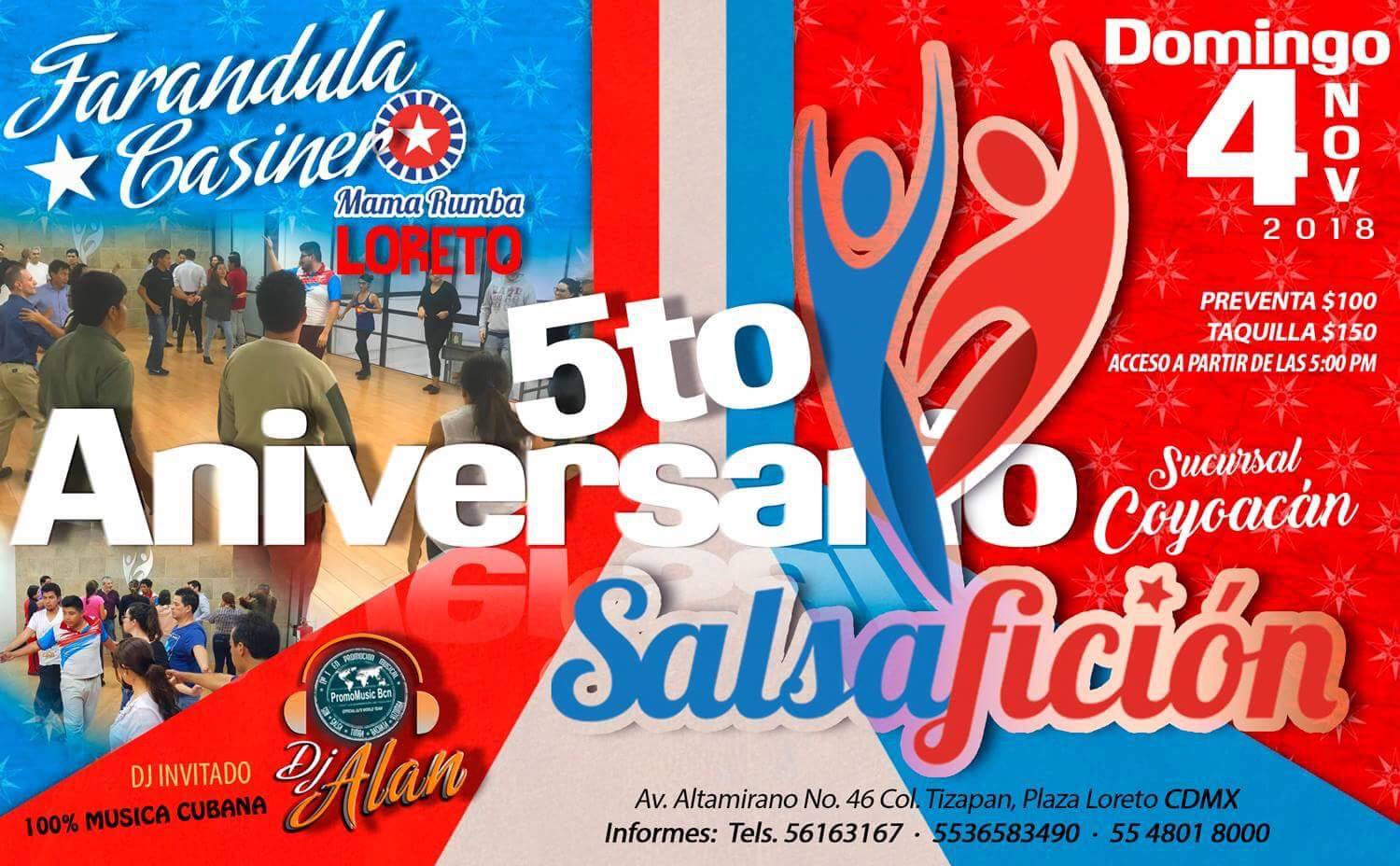 5to. Aniversario Salsafición ( Coyoacan ) Farandula Casinera