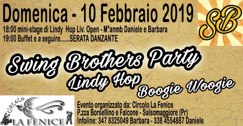 Swing Brothers Party - Lindy & Boogie - Stage Aperitivo Ballo
