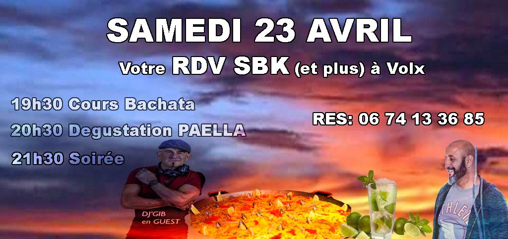 SBK Paella & Mojito Party Dj Gib & Tounga