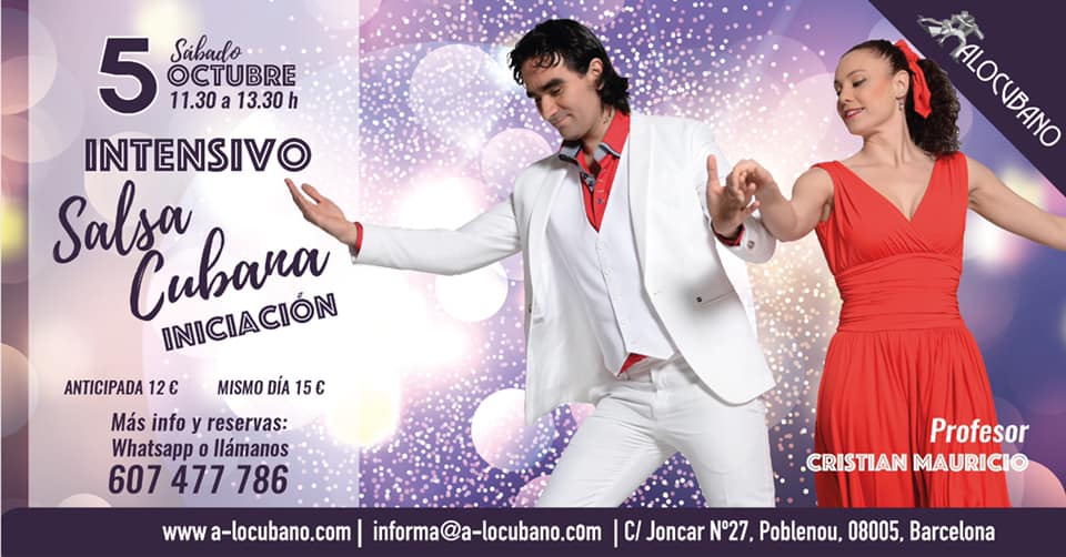 Curso intensivo de SALSA CUBANA INICIACIÓN