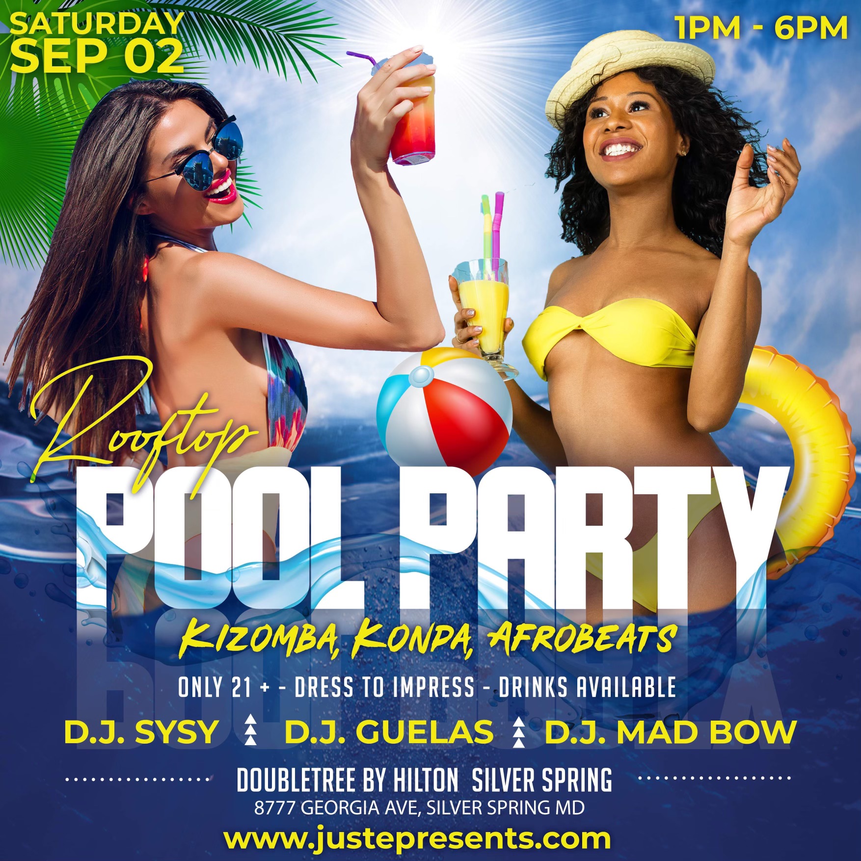RoofTop Pool Party::Kizomba, Afrobeat & Konpa INTL’