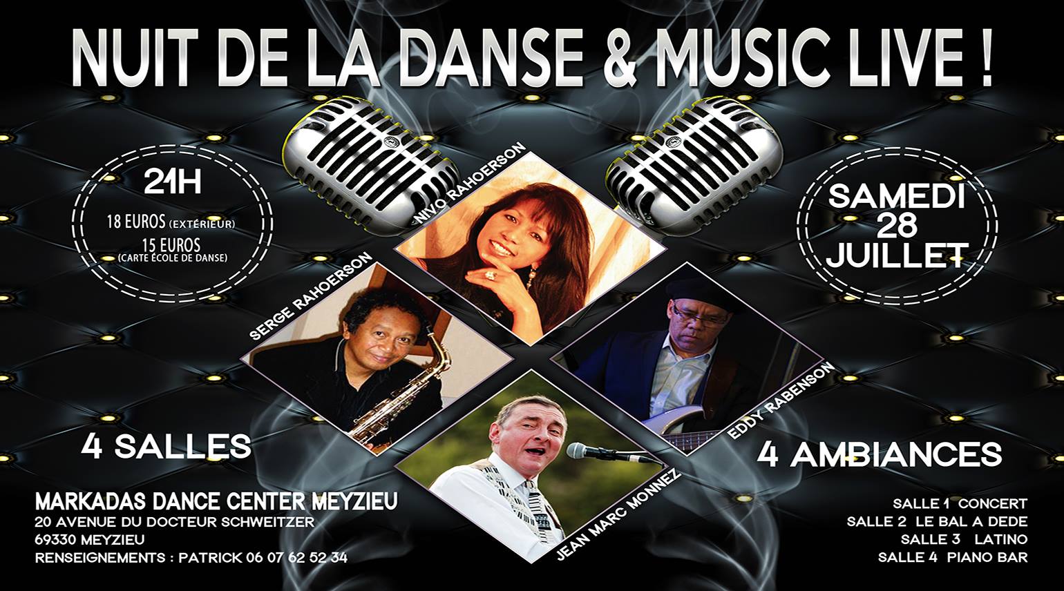 NUIT de la DANSE et MUSIC LIVE à Markadas SAM 28 Juillet 21h