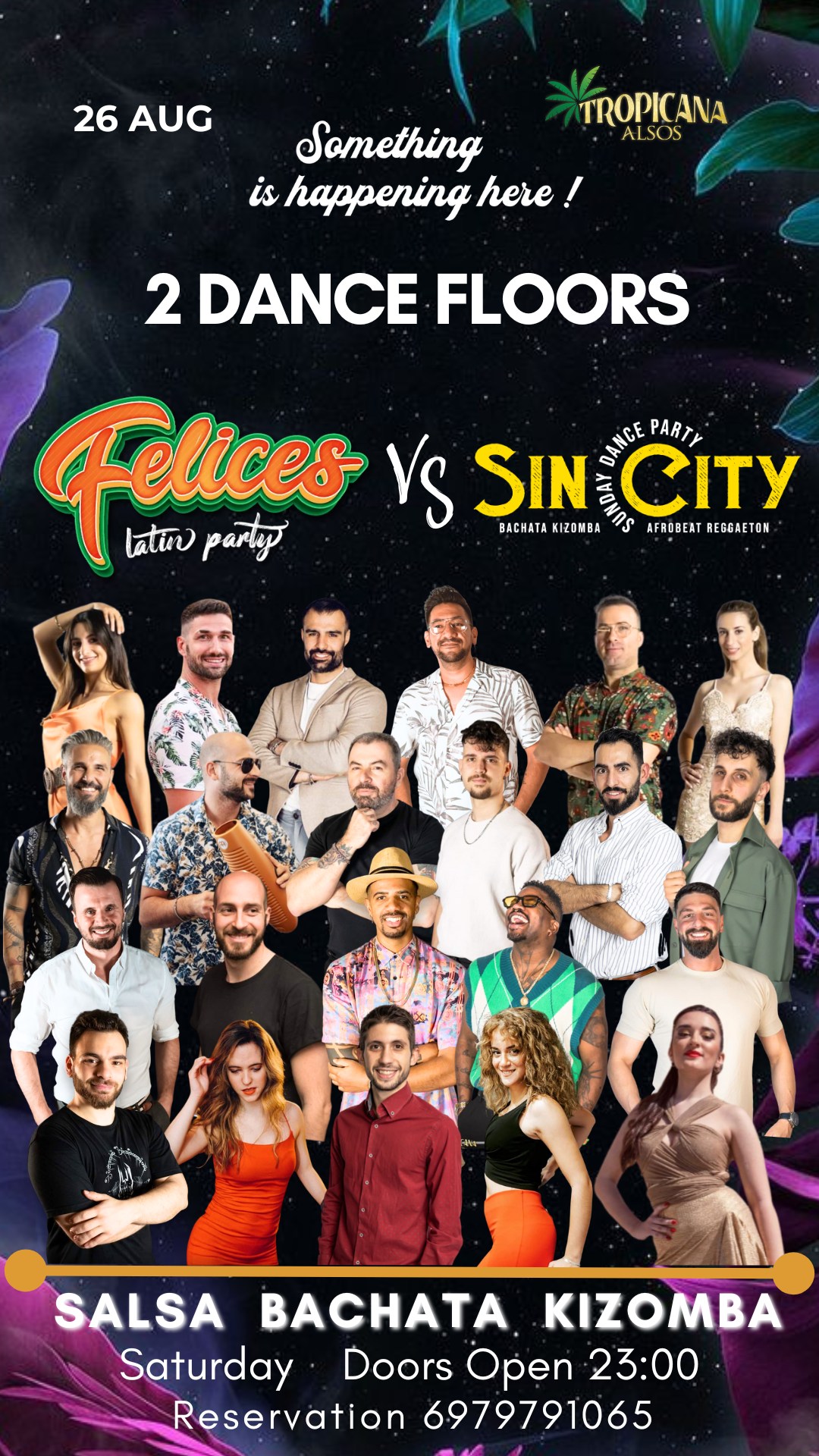 SALSA VS BACHATA KIZOMBA PARTY 2 Dance Floors Felices and Sin City At Tropicana Latin Bar Saturday