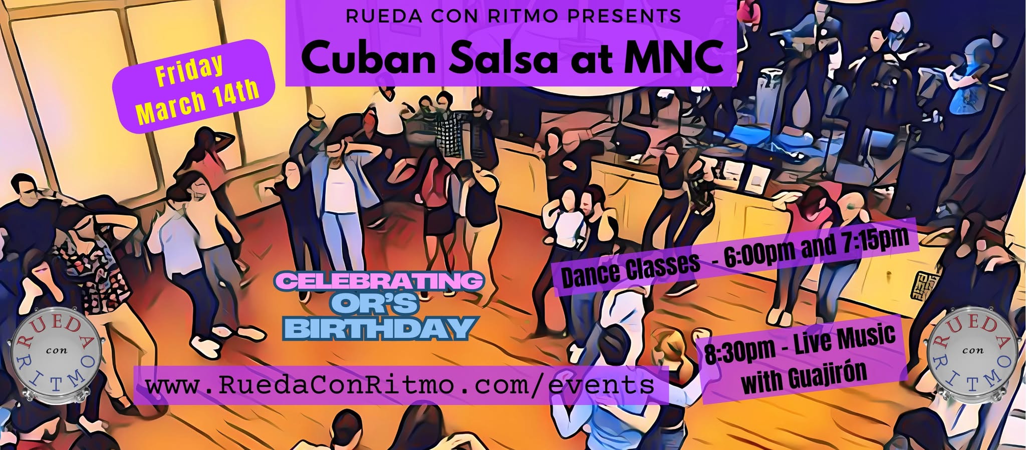 Salsa Party & Classes - Or's BDay - Guajirón