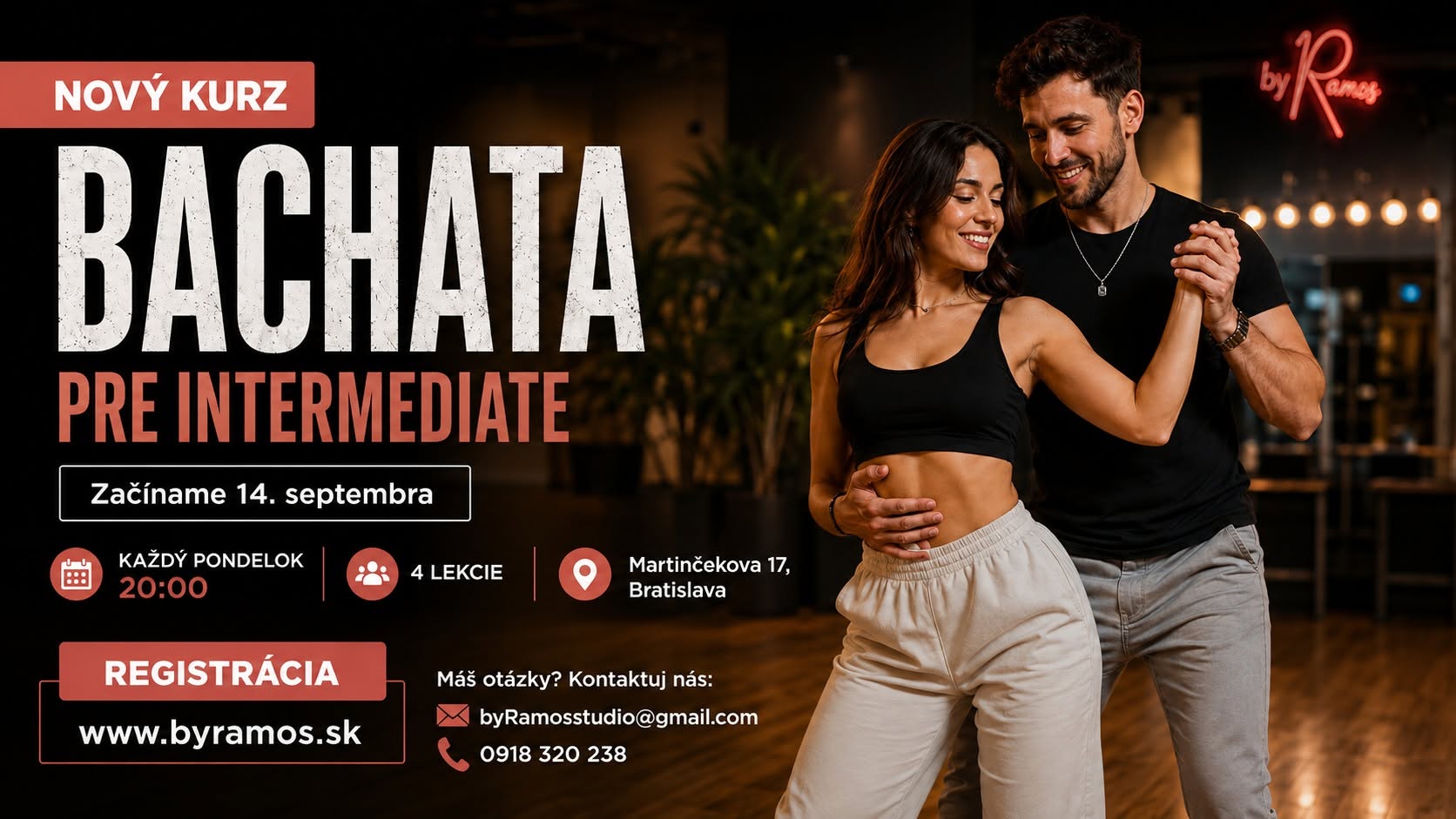 NOVÉ KURZ PRE-INTERMEDIATE BACHATA!