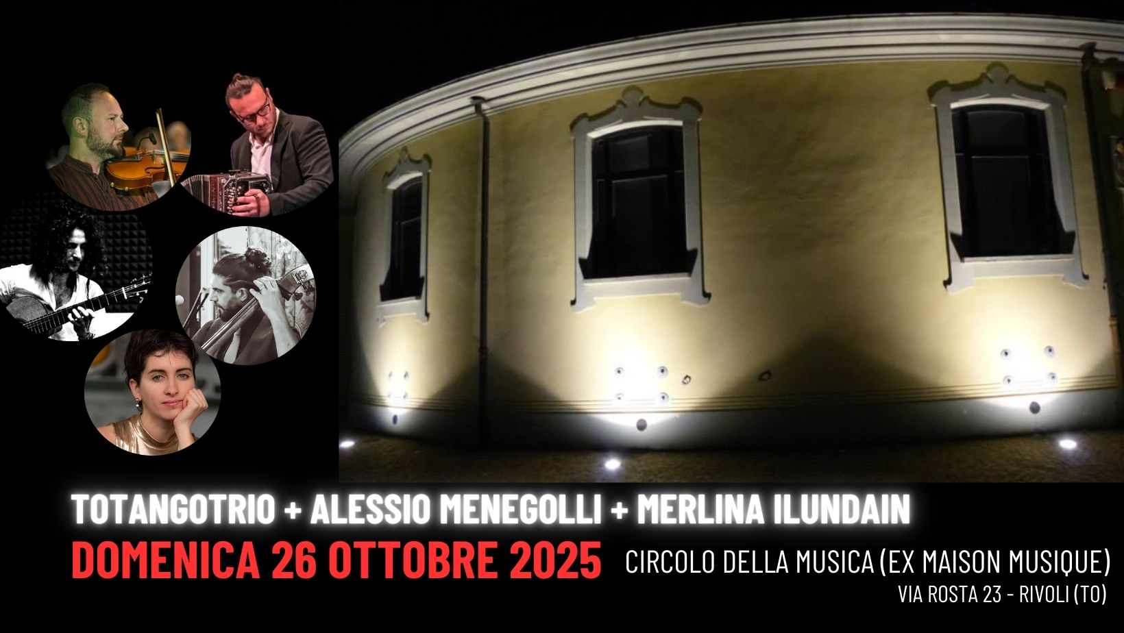 Milonga al Circolo della musica (ex Maison Musique) con musica dal vivo