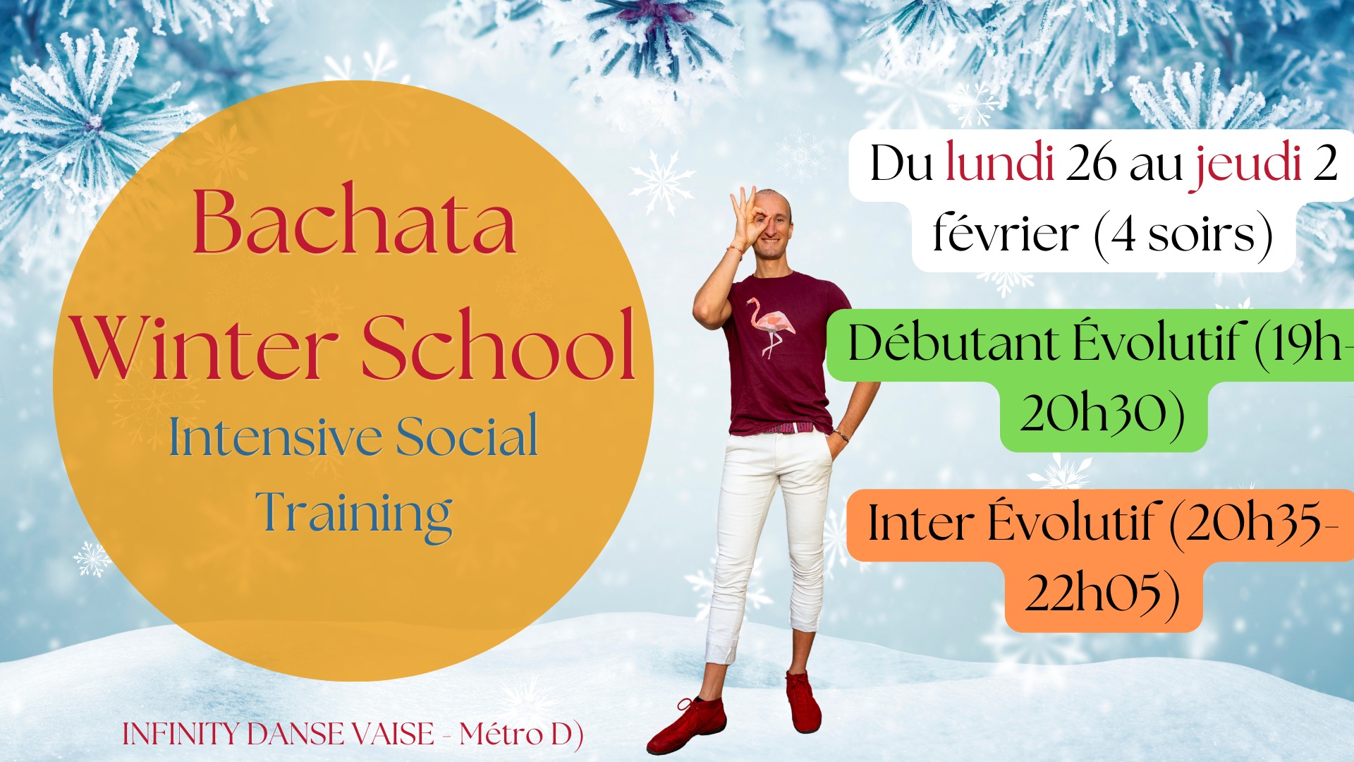 ✪ Bachata Winter School ☃ Du lundi 26 au jeudi 29 février ✪