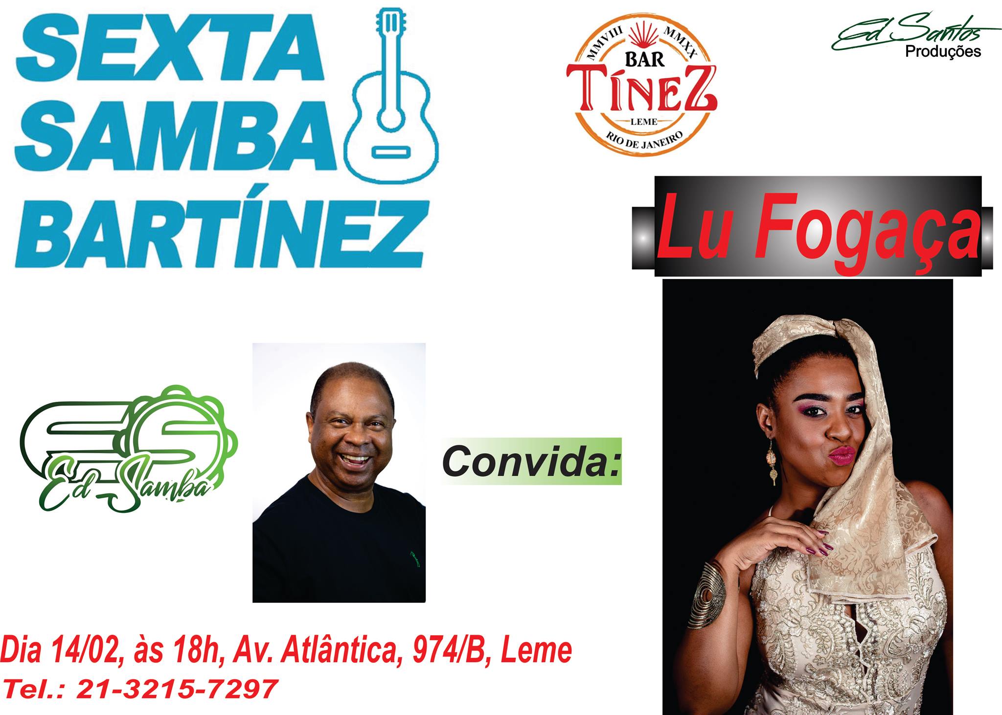 SEXTA SAMBA Bartínez - Ed Samba convida Lu Fogaça
