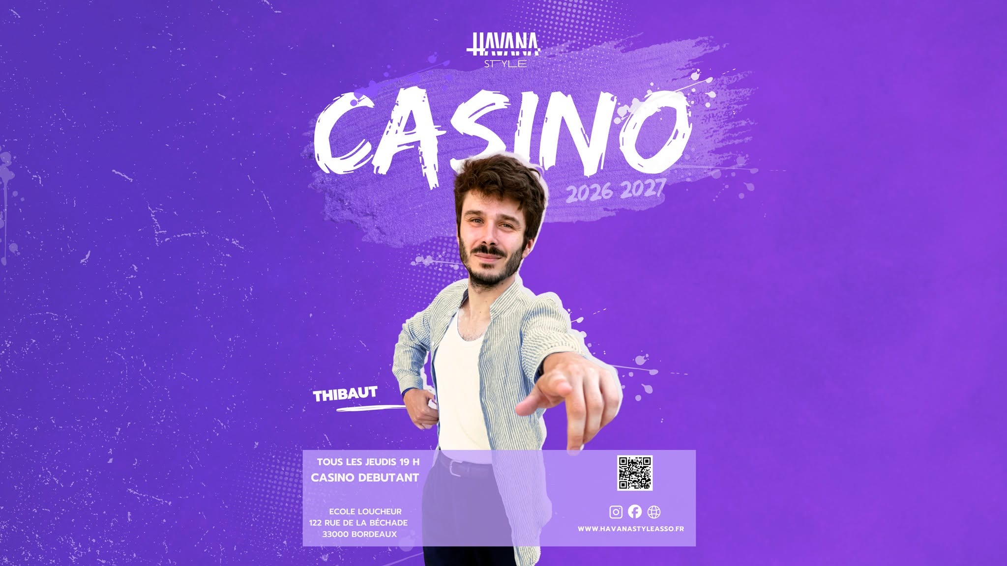 Cours de Casino - Salsa cubaine à Bordeaux- saison 2026-2027