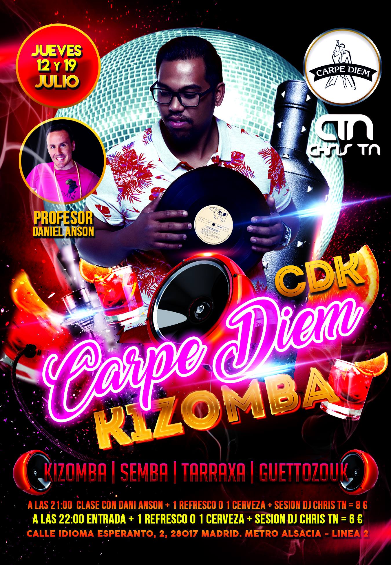 CARPE DIEM Kizomba. Chris TN Dj Session