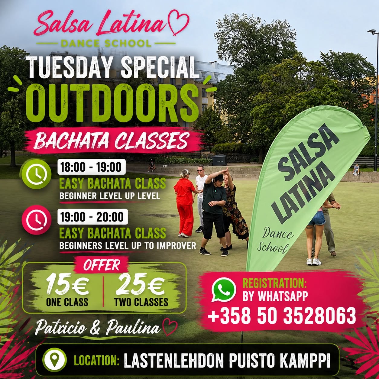 Tuesday Special Outdoors Bachata Classes