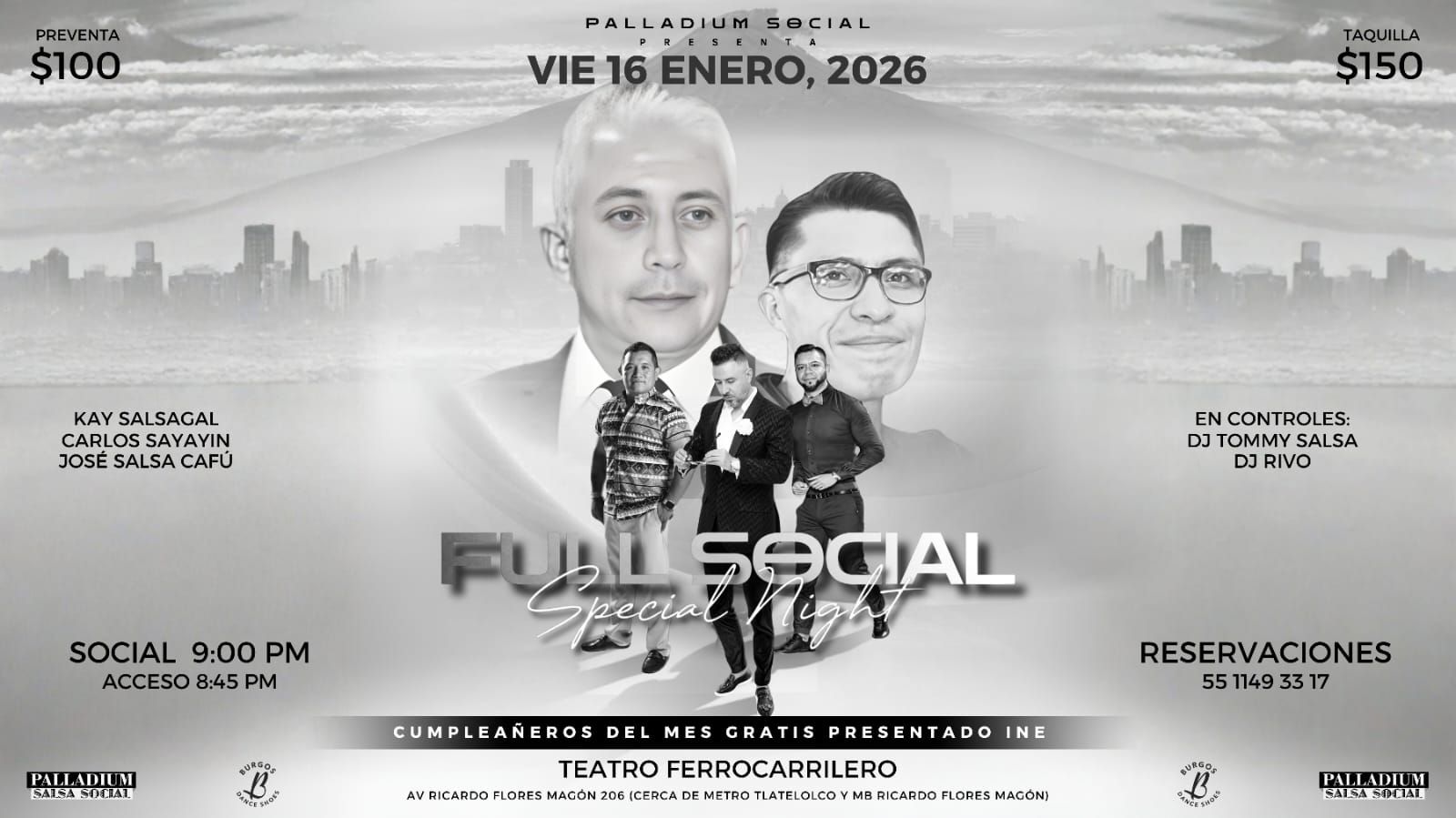 ⭐ PALLADIUM SALSA SOCIAL - VIERNES 16 DE ENERO.