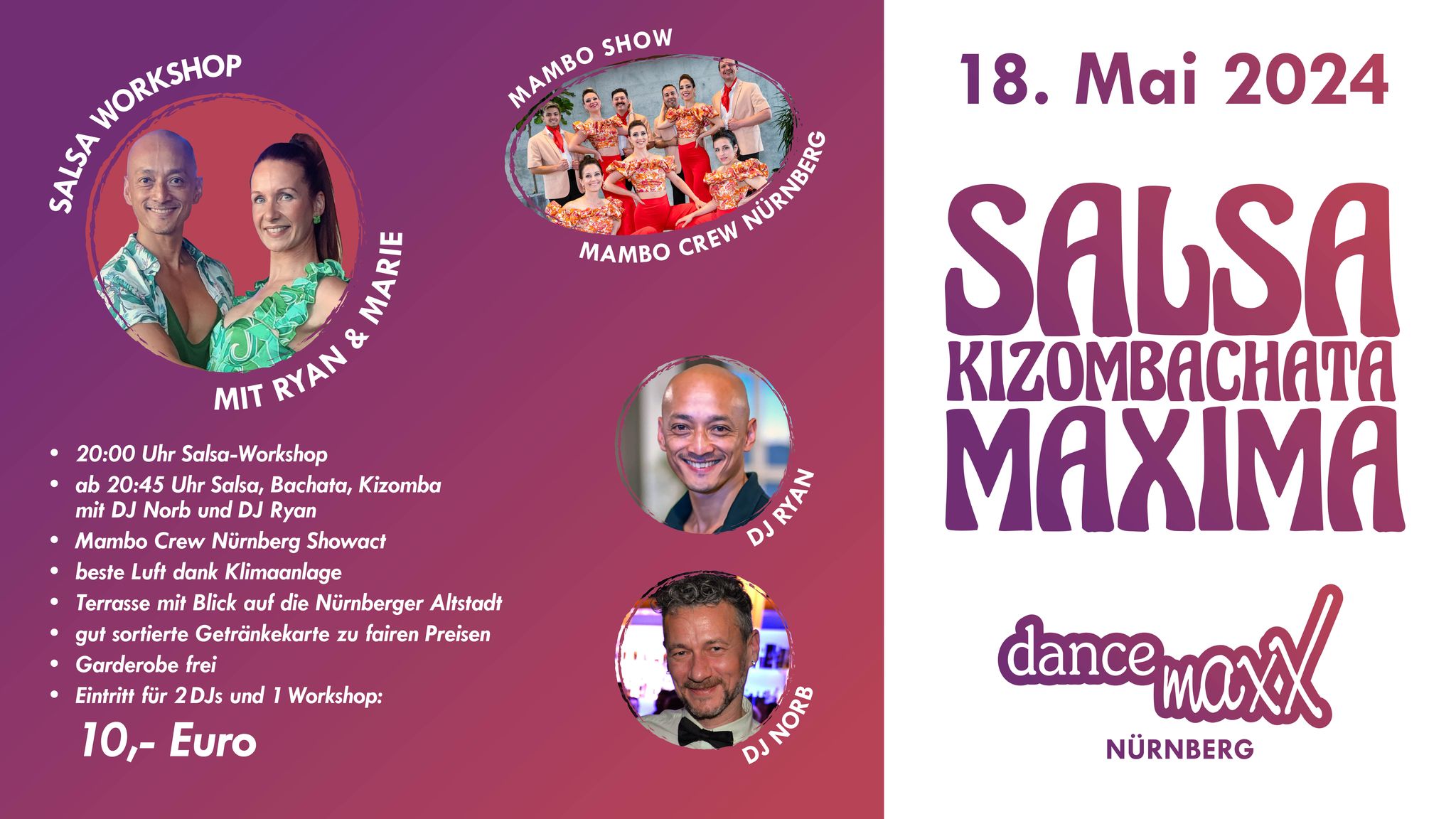 SALSA MAXIMA die Salsa-Bachata-Kizomba-Party für das maxXimale Tanzvergnügen