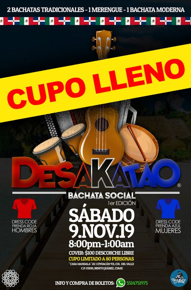 ¨Desakatao¨ Bachata Social - 1er Edición