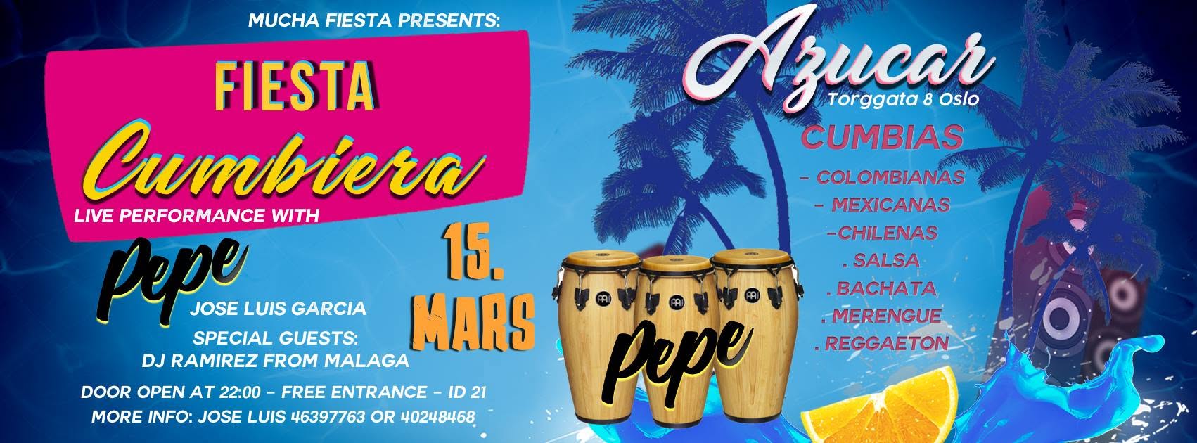 Fiesta Cumbiera @Live Performance with Pepe & Dj Ramirez
