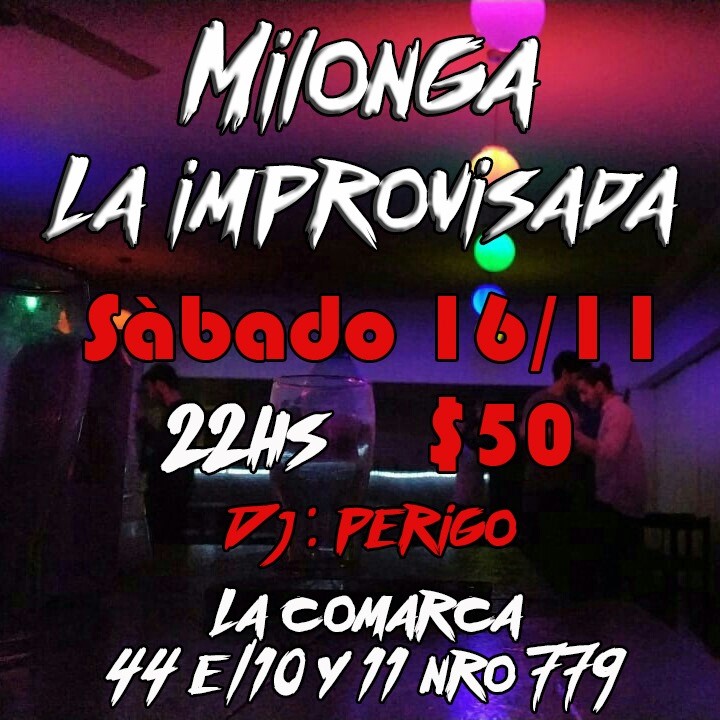 Milonga improvisada en La Comarca