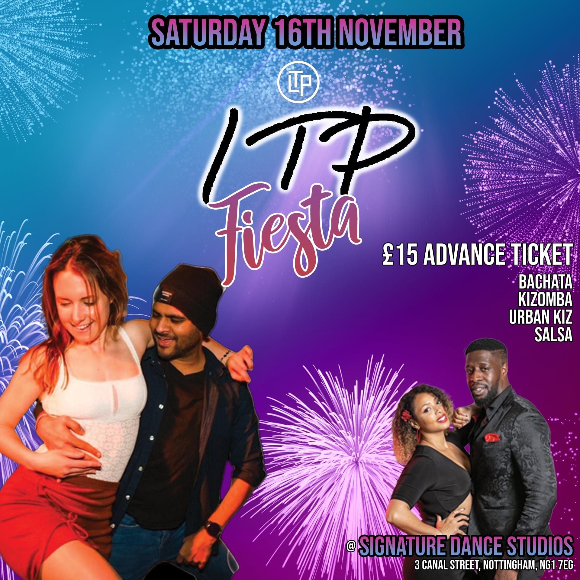 LTP Fiesta🔥ft Dhiwa & Gloria 💯 2 workshops Party til late 🔥💯
