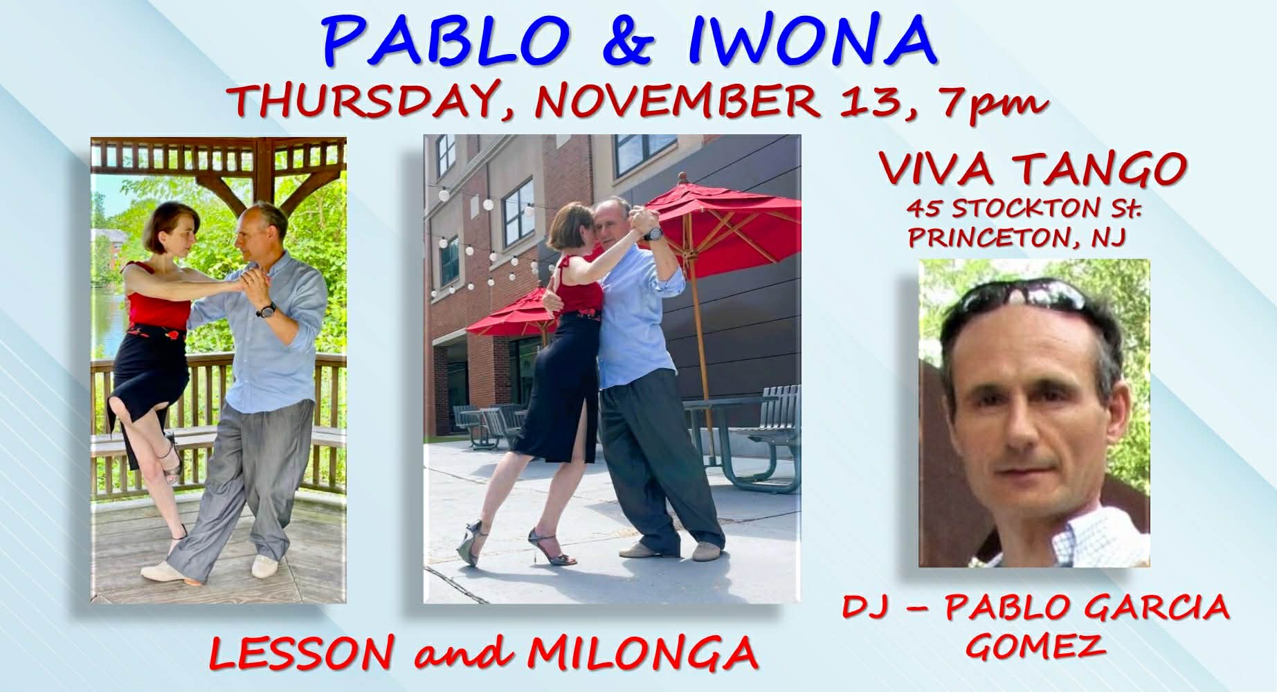 TANGO LESSON and MILONGA with DJ