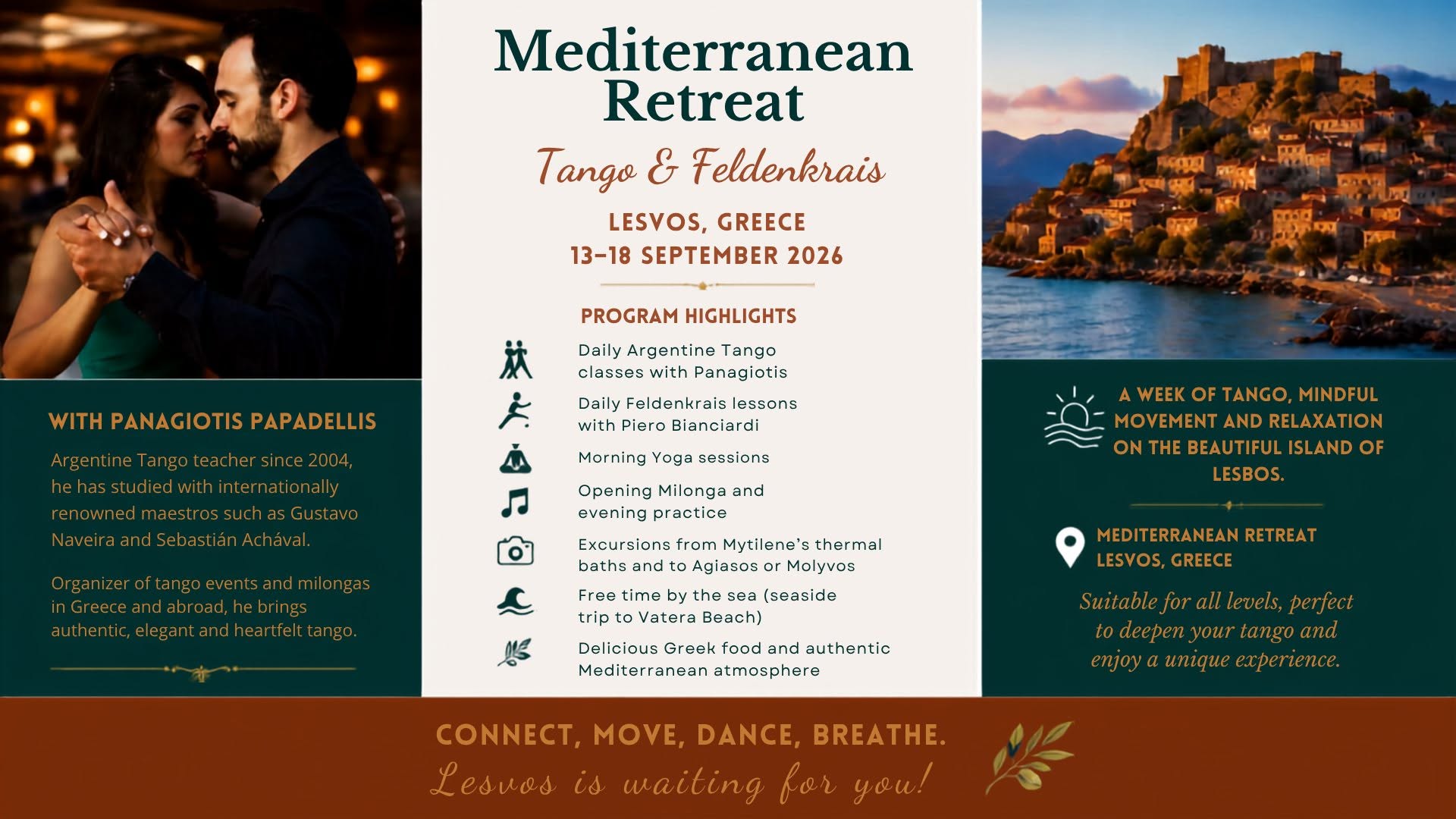 Tango & Feldenkrais Retreat a Lesvos