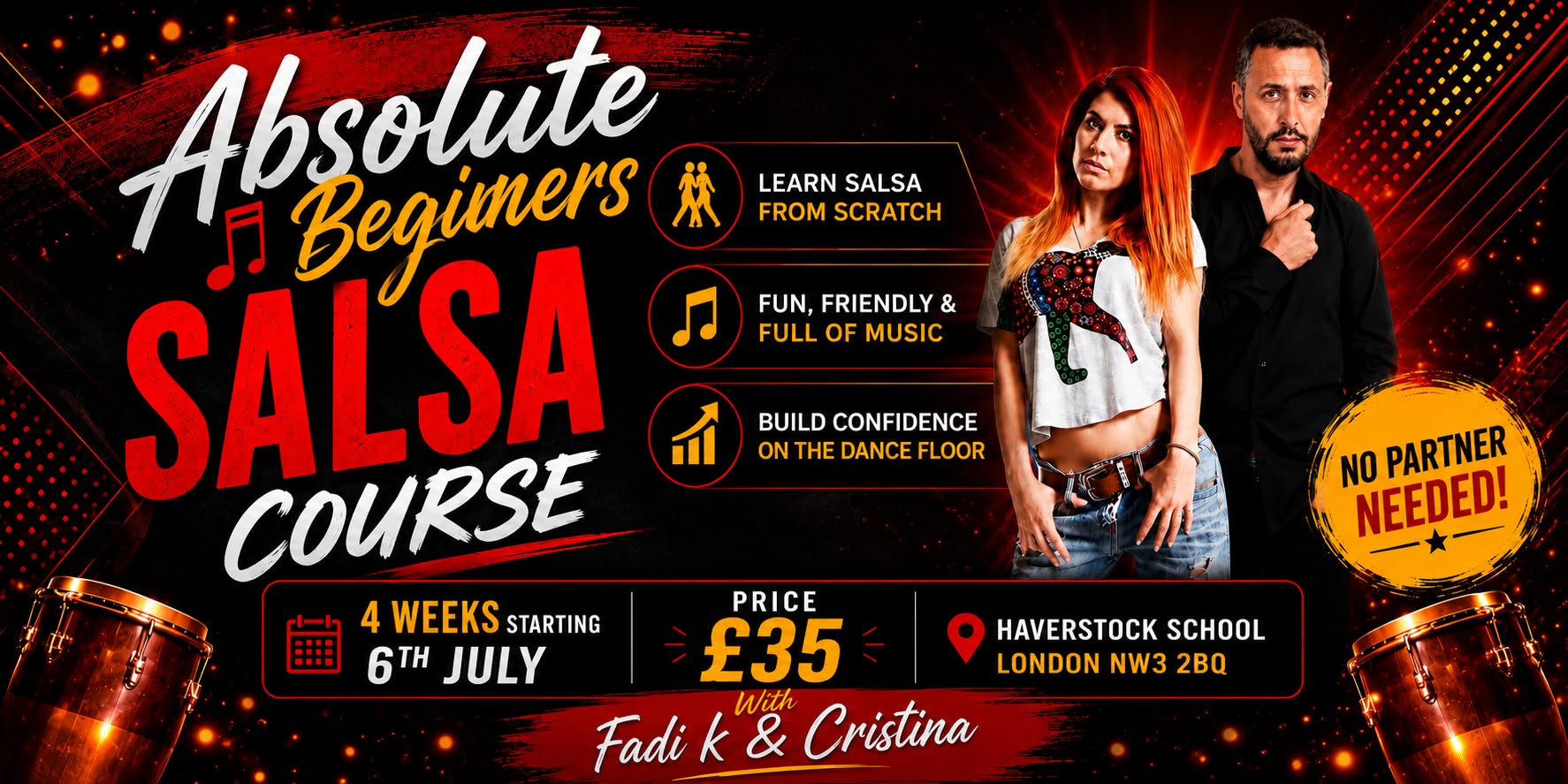 SALSA CUBANA COURSES LEVELS 1 & 2