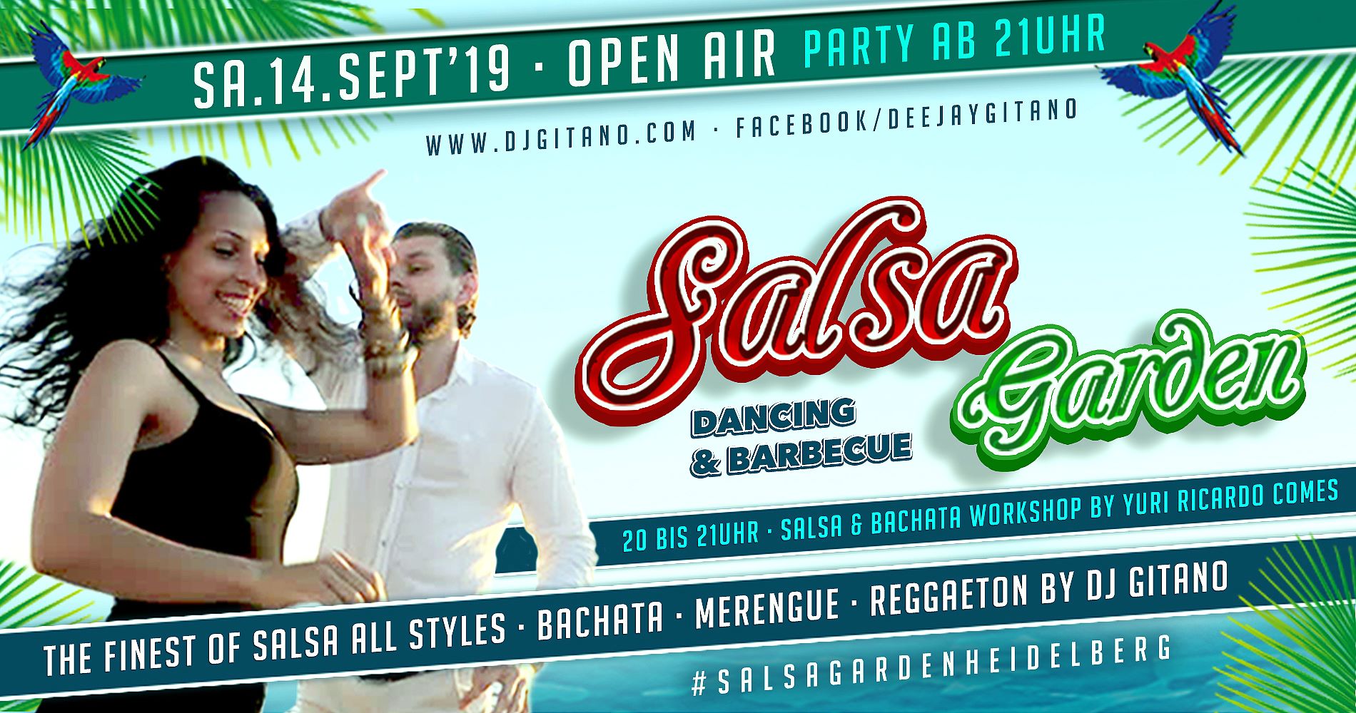 Salsa Garden Open Air · Workshop + Party