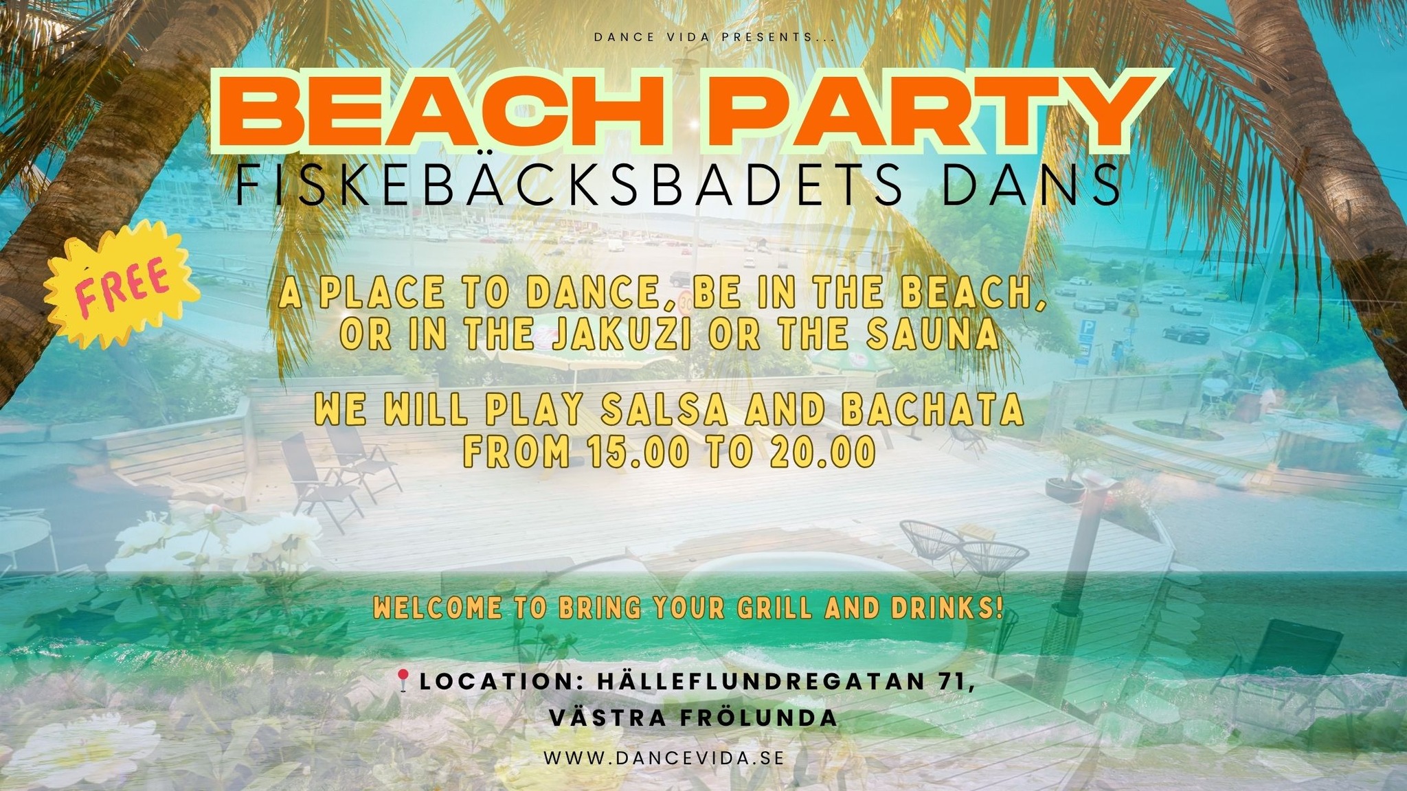 Sunday Beach Party Free Salsa & Bachata by the Sea! 🌊💃🕺