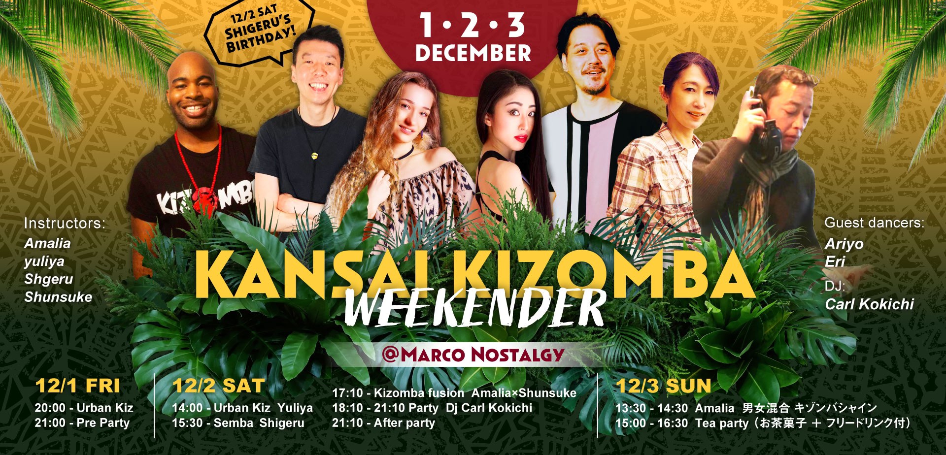 Kansai Kizomba Weekender and Shigeru Birthday