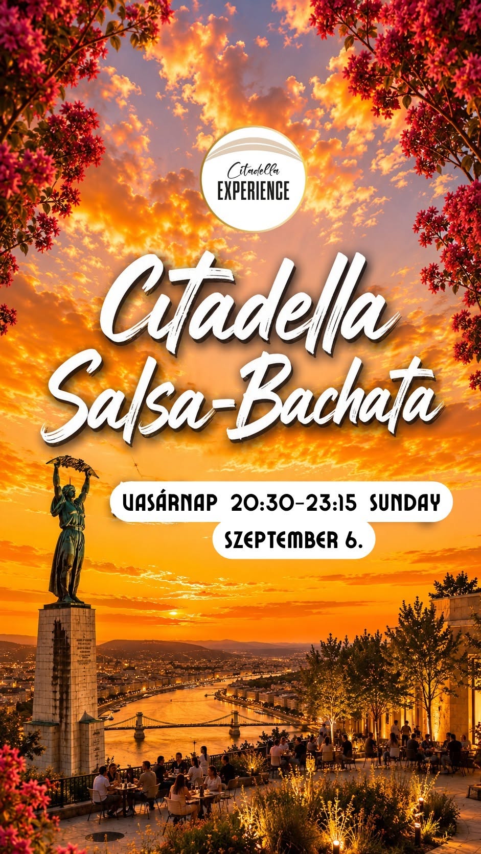 CITADELLA Salsa-Bachata 09.06 • 20:00-23:15 Citadella Kávézó terasz • Panoráma party Vasárnap