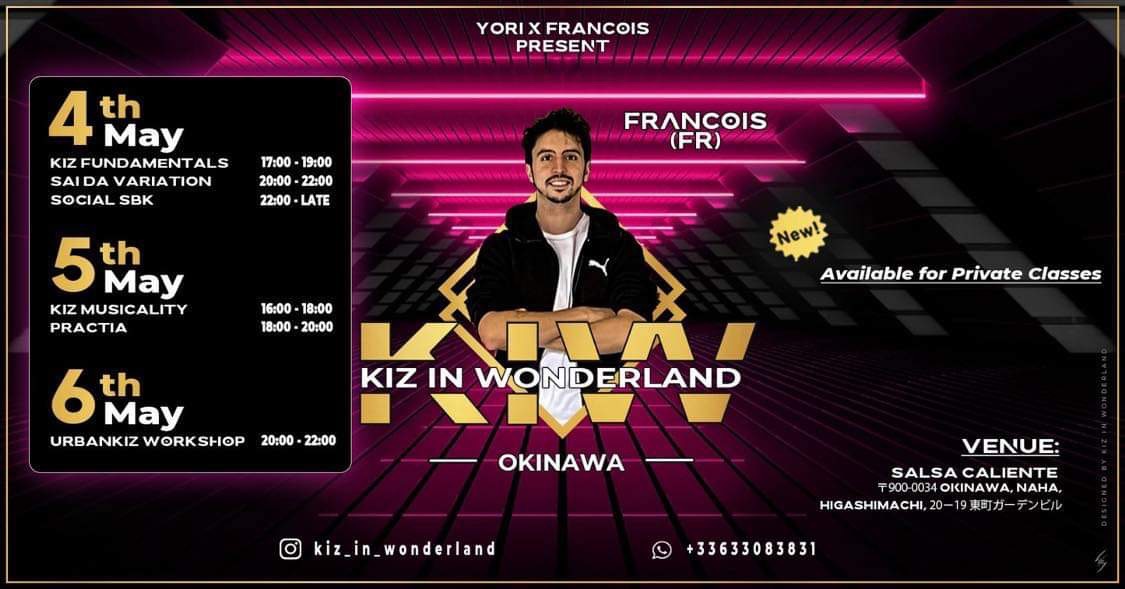 Kizomba Urban kiz Francois Japan tour in Okinawa!!🏖️