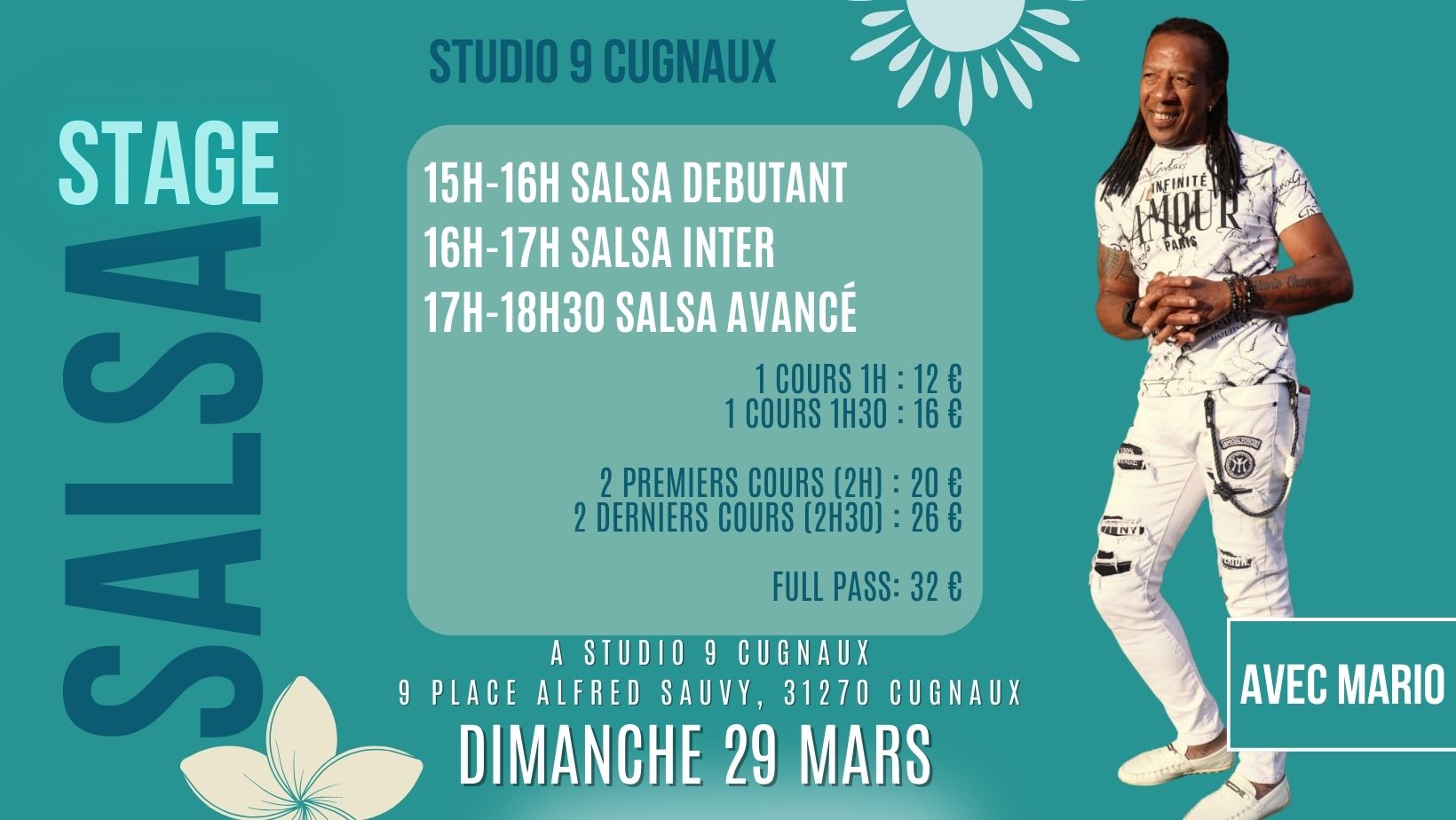 STAGE SALSA avec Mario 29 mars