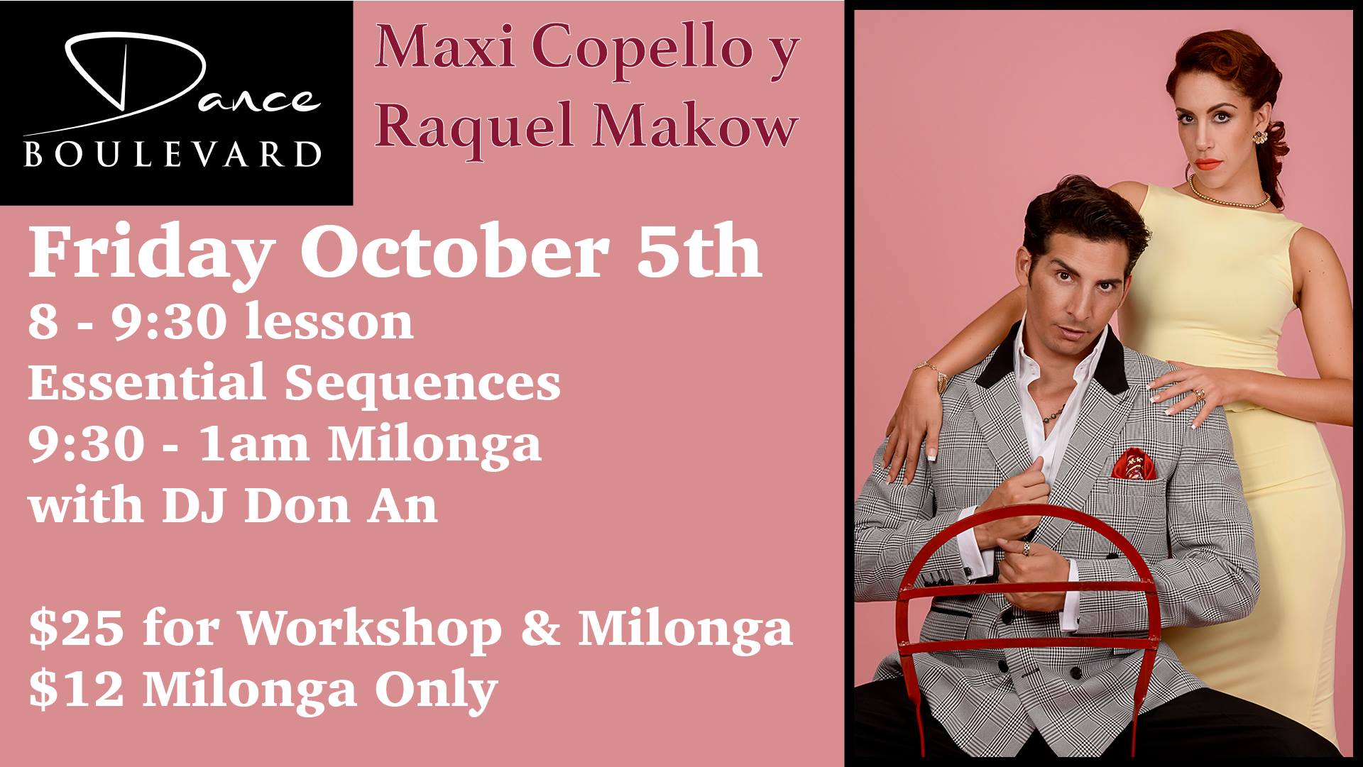 Argentine Tango Workshop and Milonga