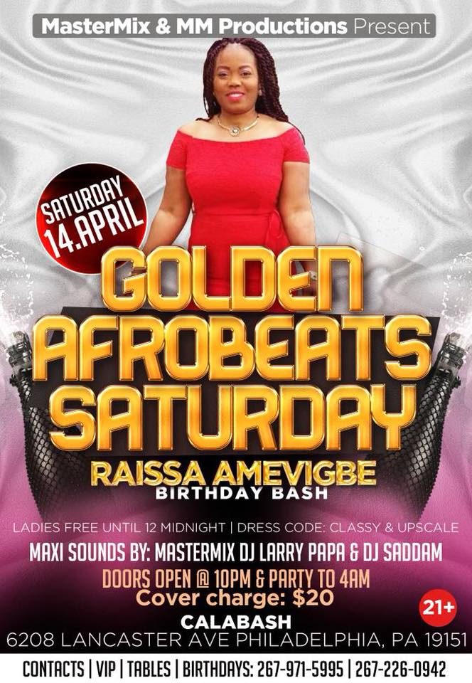 Raissa Amevigbe Birthday Bash Sat April 14 at Calabash