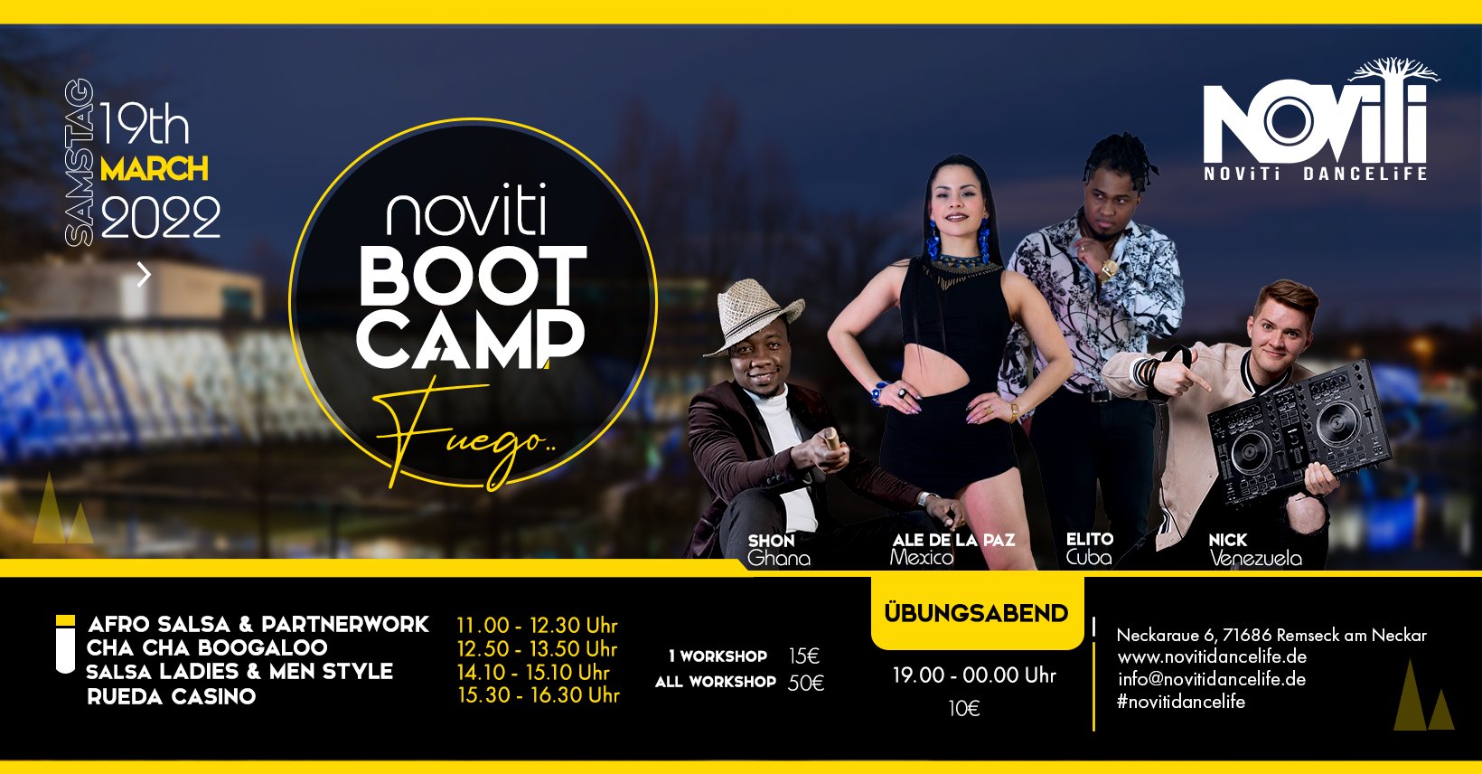 Noviti Bootcamp Salsa Fuego