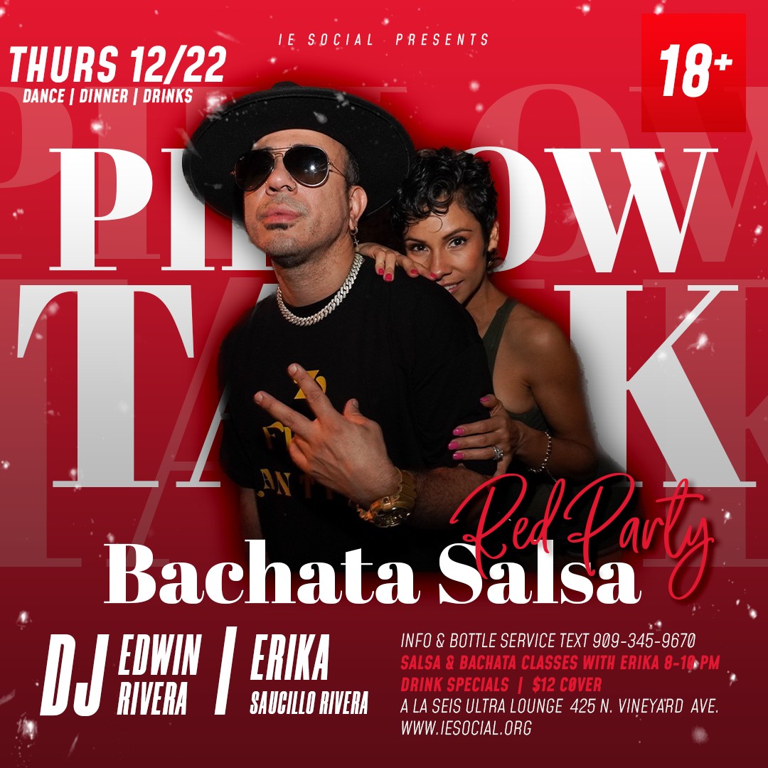 RED Bachata Salsa Christmas Party at A La Seis Ontario 12 22