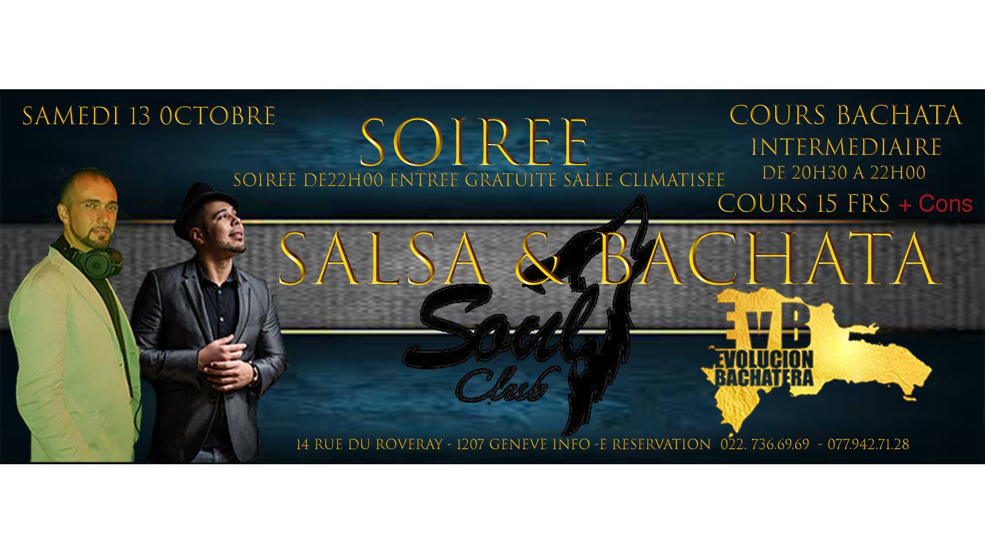 Soirée Salsa & Bachata avec Dj tony & Dj ArielStyle + cours